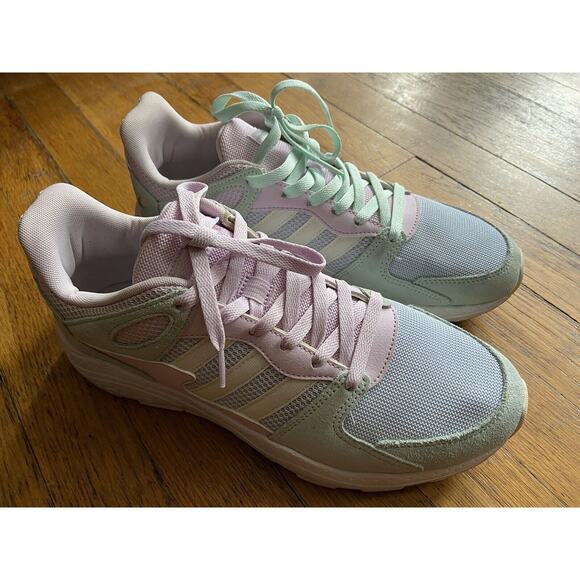 ADIDAS Gray/Pink Cloudfoam Ortholite Float Sneakers Mens sz 11 - Picture 3 of 9